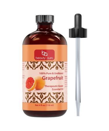 Grapefruit Essential Oil * 4 Oz. Bottle * 100% Pure Undiluted Therapeutic Grade Oils * Ideal for Aromatherapy & Diffusers Great Value!