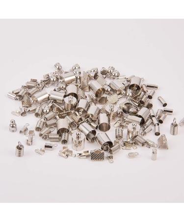 SUNNYCLUE 160pcs Glue Barrel Tube End Caps Crimp Cord Ends Connectors - Jewelry Making Supplies - Buy Online on GoSupps.com