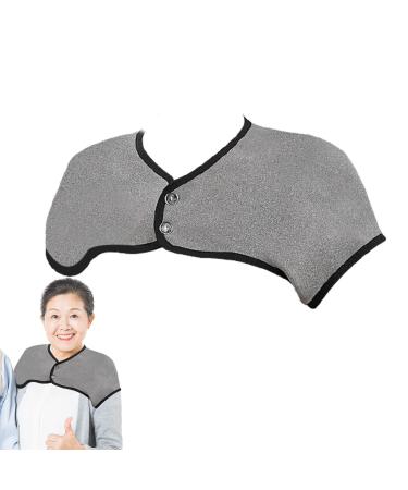 Higyee warm scarf |Thin neck heating pillow 360-degree package-heated neck wrap all-year-old neck warmer washable velvet heating pillow for the neck and shoulder relaxation light gray l