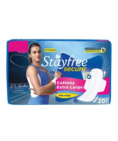 Stayfree Secure Cottony - XL (20 pads)