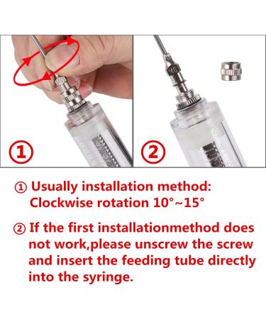 Adhere To Fly Baby Bird Parrot Small Pet Manual Feeding Syringe Set with 6 Pcs Curved Gavage Tubes and Stainless Steel Metal Feeding Spoon (50ML) 50 ml - Buy Online on GoSupps.com
