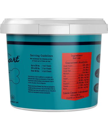 Stewart Freeze Dried Dog Treats - Healthy Grain-Free Beef, Chicken, and Salmon Single Ingredient Treats for All Breeds - 21 Ounce Resealable Tub - Buy Online on GoSupps.com