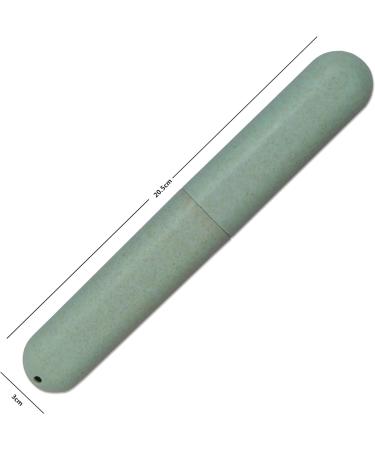 Dental Aesthetics Eco Wheat Straw Toothbrush Travel Case x 1 (Green) - Buy Online on GoSupps.com