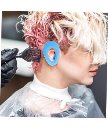 MAGICLULU 2 Pairs Ear Covers for Showering Shower Ear Cap Ear Covers for Hair Dryer Silicone Hair Dye Hair Coloring Ear Cover Ear Protectors Water Plaster Make up Men and Women 7.5x5cm Blue - Buy Online on GoSupps.com