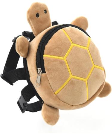 Turtle-Shaped Outdoor Backpack for Dogs | Large Capacity Plush Crockery Bag for Camping - Light Yellow - Buy Online on GoSupps.com