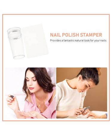 Beaupretty Clear Nail Stamp Kit - French Nail Stamper & Silicone Jelly Nail Art for DIY Manicure (Transparent) - International Shipping - Buy Online on GoSupps.com