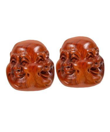 Partykindom 2st handball made of solid wood Chinese handballs Stress balls for hand exercise balls spiky massage ball Hand massage balls handleball yoga massage balls Training ball wood