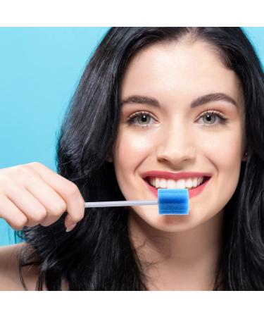 50pcs Disposable Mouth Swab Sponge - Flavored & Sterile Oral Care Dental Swabs for Mouth Cleaning | BVN Plum Blossom Blue - Buy Online on GoSupps.com