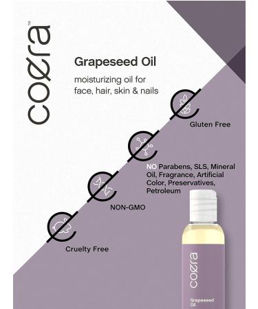 Horb ach Grapeseed | 4 fl oz | Moisturizing Oil for Face Hair Skin and Nails | Free of Parabens SLS & Fragrances | Coera - Buy Online on GoSupps.com