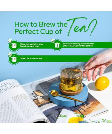 Mama Mantra Lactation Lemon Flavored Tea | Supports Mother's Milk Production for Breastfeeding and Nursing | Organic Ingredients | Mama Owned | 30 Tea Bags - Buy Online on GoSupps.com