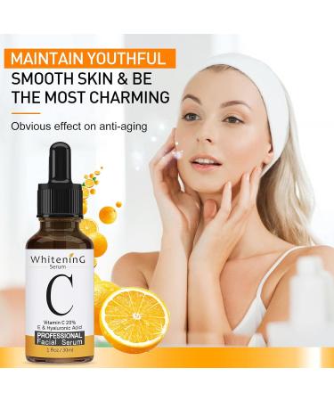 Memonotry Vitamin C Serum with Hyaluronic Acid - Anti Aging, Pore Minimizer, Acne Scar & Dark Spot Remover - 30.00 ml (Pack of 1) - Buy Online on GoSupps.com