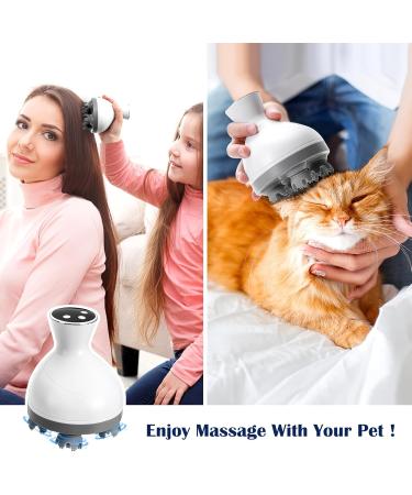 Best Portable Wireless Scalp & Head Massage Device - 3 Kneading Variants 5 Intensity Levels for Ultimate Relaxation - Buy Online on GoSupps.com
