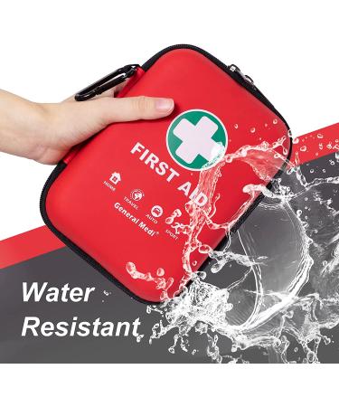 170-Piece First Aid Kit with Hard Case - Includes Eyewash, Instant Cold Pack, Emergency Blanket - for Travel, Home, Office, Camping - Lightweight and Durable (Red) - Buy Online on GoSupps.com
