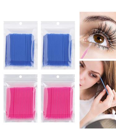Takuza 400 PCS Disposable Eyelash Brushes for Extensions & Lifting | Pink & Blue Makeup Cleaning Sticks - Buy Online on GoSupps.com