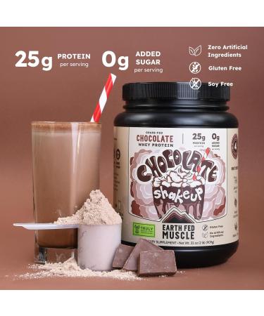 Earth Fed Muscle Title Chocolate Shakeup Irish Grass Fed Whey Protein Isolate - NSF-Certified. No Artificial Ingredients Soy Free Gluten Free Non-GMO and Hormone Free (1 Serving Chocolate) - Buy Online on GoSupps.com