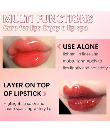 Sefudun Lip Glow Oil: Moisturizing & Hydrating Long-Lasting Waterproof Lip Tint Set - Cherry - Buy Online on GoSupps.com