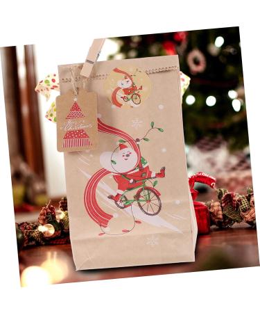 TINEASUR 1 Set DIY Advent Calendar Bags Christmas Tree Decorations Santa Bags Christmas Calendar Bags Rope As Shown 18.00X9.00X1.00CM - Buy Online on GoSupps.com