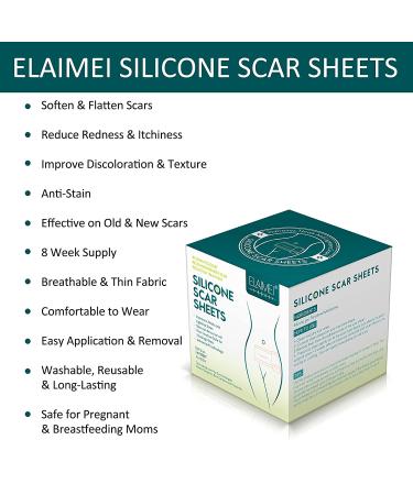 Silicone Scar Sheets Roll (1.6 x 120) for Scar Removal - Professional Grade Strips for Surgery, C-Section, Burn, Acne, Keloid - Safe & Reusable - Buy Online on GoSupps.com