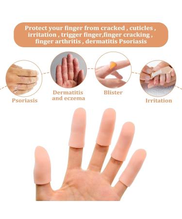 20 PCS Silicone Finger Protectors for Finger Cracks, Calluses, Arthritis, Eczema - Waterproof Gel Thumb Protector for Hand Blister Protection - Buy Online on GoSupps.com