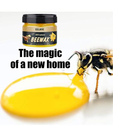 Refined Wood Care Wax Solid Wood Furniture Polishing Seasoning Beeswax Paste Timber Seasoning Beewax Pleasant Smell Easy to Use Beeswax Polish for Wood & Furniture 80 g (Pack of 1) - Buy Online on GoSupps.com