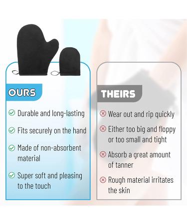 Slick Self Tanner Mitt Set with Face & Back Applicators | Tanning Glove Kit for Perfect Self Tan Results - Buy Online on GoSupps.com