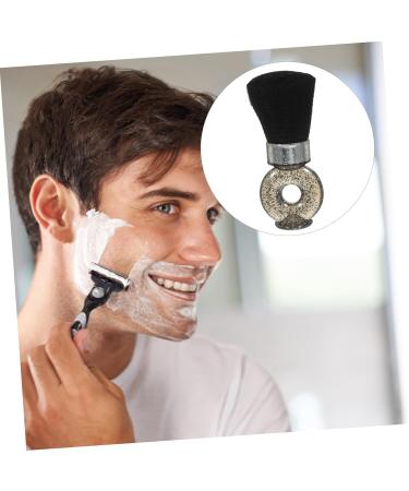 Buy Mikinona Broken Hair Brush & Shaving Brush - Professional Barber Tool for Beard Care & Styling - 8.5x3.5x14.5cm Black - International Shipping Available - Buy Online on GoSupps.com