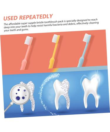 HOMSFOU 6pcs Soft Toothbrushes with Protective Case | Family Pack Travel Nylon | International Shipping Available - Buy Online on GoSupps.com