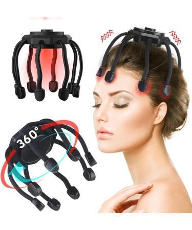 Ultra Scalp Massager - Electric Octopus Claw Massager | 3 Modes 360 High-Frequency Relaxation & Hair Stimulation | Stress Relief Device (Black) - Buy Online on GoSupps.com