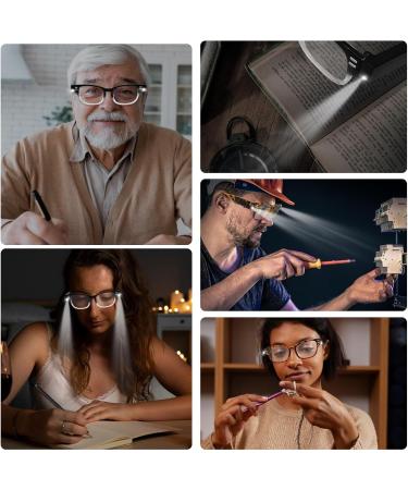 Shop LED Lighted Reading Glasses - Blue Light Blocking Magnifying Eyeglasses for Men & Women | +250 Magnification - Buy Online on GoSupps.com