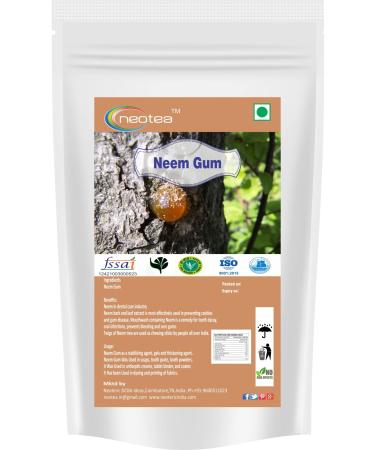 Neotea Natural Neem Gum 200GM (7.05 OZ) | Edible Herbal Resin | Raw & Natural | Cooling Summer Ingredient for Drinks & Wellness