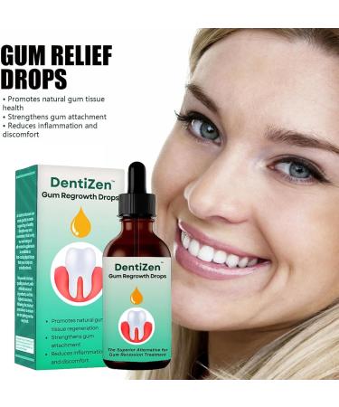 2PC Dentizen Gum Regrowth Drops - Protein Dental Growth & Relief | 30ml - Buy Online on GoSupps.com