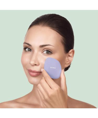 Geske SmartAppGuided Facial Brush 4 in 1 | Professional Silicone Face Cleaning Device | Soft Purple Facial Cleaning Brush for Radiant Skin - Buy Online on GoSupps.com