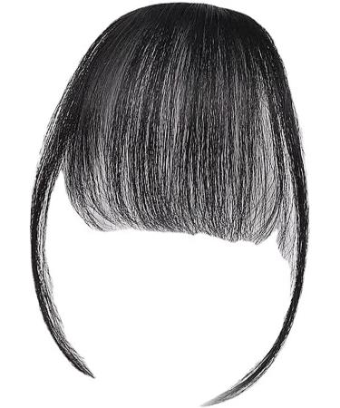 Clip In Bang Hair Extensions Bangs Fake Bang Hairpieces Natural Easy To Use Soft Hair Extensions Bangs For Women And Girls Natural black - with sideburns - Buy Online on GoSupps.com
