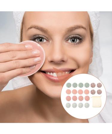 Reusable Makeup Remover Cotton Pads Set - Eco-Friendly Cleaning Pads with Bracket - Natural Round Fabric for Gentle Eye Makeup Removal - Buy Online on GoSupps.com