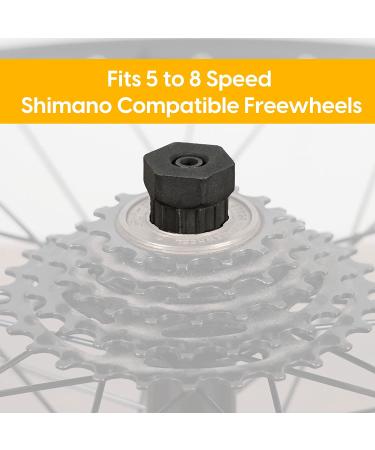 Bikehand Bike Freewheel and Cassette Tool - 12-Spline 22.8mm Fittings for Shimano - Installation and Removal - Not Compatible with Sram XD Drive - Buy Online on GoSupps.com