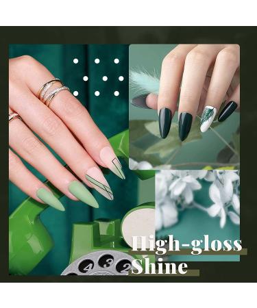 Beetles Blue Green Gel Nail Polish Set - 6 Colors Kit for DIY Home Manicure - Misty Gray, Dark Green, Baby Blue Soak Off Gel Polish - Halloween Nails - LED Nail Lamp Included - Perfect Gift for Women - Buy Online on GoSupps.com