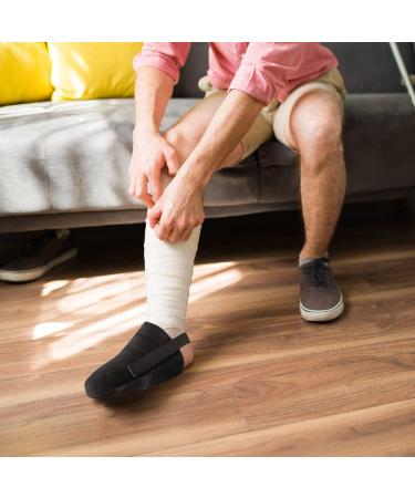 Gypsum Socks for Plaster Foot | Adjustable Toe Cover & Anti-Slide Belt | Warm Rehabilitation Foot Cover in Black - Buy Online on GoSupps.com
