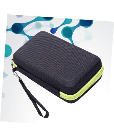 Minkissy Leather Pocket for Men | Electronics Organizer Travel Case & Makeup Bag | Durable EVA Travel Accessories & Razor Bag - Buy Online on GoSupps.com