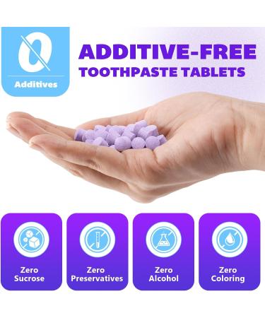 Hydroxyapatite Solid Toothpaste Tablets for Teeth Whitening Breath Freshening Tooth Enamel Protection Coconut Oil Xylitol Travel Friendly Dental Care (70 Tablets) - Buy Online on GoSupps.com