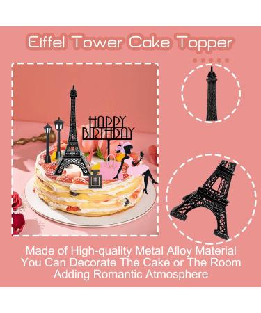 Plorbach 12pcs eiffel tower cake topper Paris Cake Topper - Buy Online on GoSupps.com