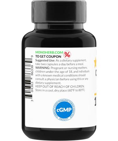 MONOHERB Calendula Flower Extract 1000 mg - 90 Vegetarian Capsules - Buy Online on GoSupps.com