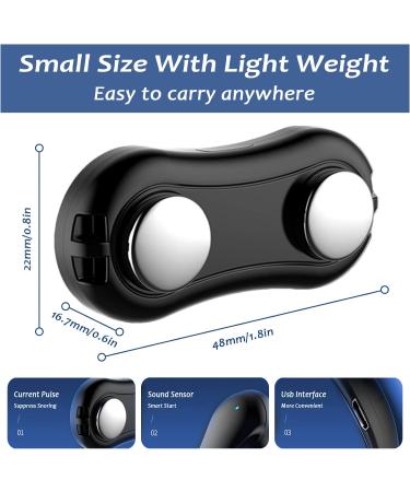Electric Smart Throat Anti Snoring Device | USB Rechargeable Snore Stopper Aid for Improved Nighttime Sleeping - Buy Online on GoSupps.com