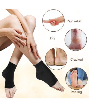 5Pairs Moisturizing Socks for Cracked Heel Scettar Moisturizing Gel Heel Socks Cracked Heel Gel Lined Infused Toeless Spa Sock Toeless Spa Socks for Women Soft Cotton Silicone Ventilate Heel Sleeves - Buy Online on GoSupps.com