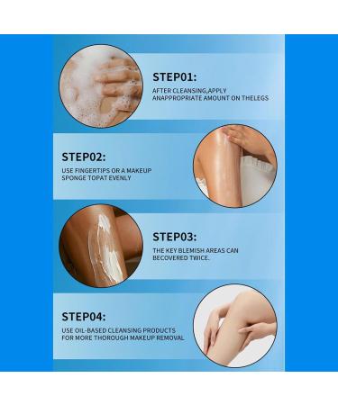 Waterproof makeup for the legs foundation for the legs body covering perfector for scars light texture emphasizes the shape of the legs natural color - Buy Online on GoSupps.com