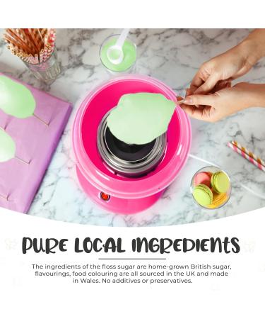 Baking Beauty and Beyond Premium Apple Flavour Cotton Candy Floss Sugar - 800g Bulk Floss Sugar with Natural Ingredients for Every Occasion - Buy Online on GoSupps.com