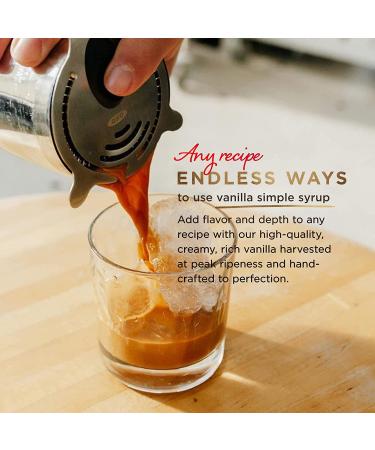 SAVA Madagascar Vanilla Bean Syrup - 100% Pure Gourmet Vanilla w/Organic Cane Sugar - Perfect for Desserts, Cocktails, Ice Cream & Coffee - 5oz - Buy Online on GoSupps.com