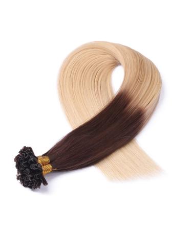 Shop High-Quality Keratin Bonding #2/60 Ombre U-Tip Hair Extensions - 50cm 150 Strands of 100% Remy Real Hair by Novon - 75g - Buy Online on GoSupps.com