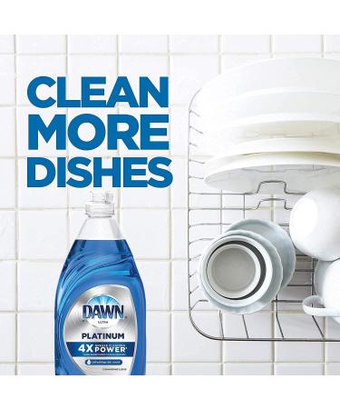 Dawn Platinum Dish Soap + Non-Scratch Sponges | Refreshing Rain Scent | 3x24oz + 2 Sponges | Packaging May Vary - Buy Online on GoSupps.com