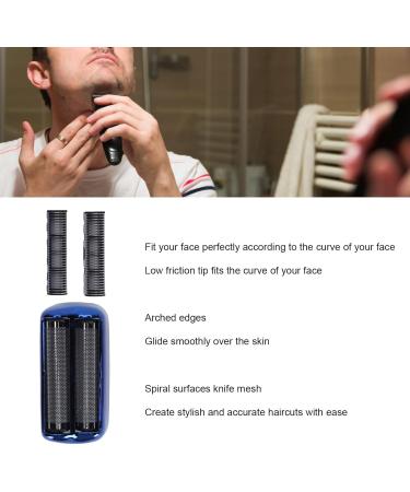 Electric Trimmer Head Foil - Fine Cutting Stainless Steel Replacement | Curved Edges for Perfect Fit (BLUE) - Fast International Shipping - Buy Online on GoSupps.com