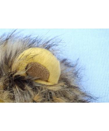 Yunt Pet Costume Lion Mane Wig for Dog Cat Christmas Xmas Santa Halloween Clothes Festival Fancy Dress up with Ears As Shown in Image - Buy Online on GoSupps.com